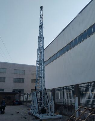 15m cell on wheels porable tower telescopic telecom tower